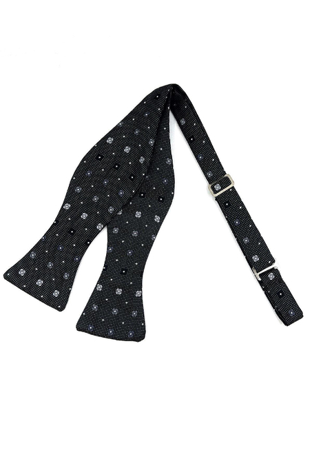 Siyah Küçük Desen Açık Papyon AP136