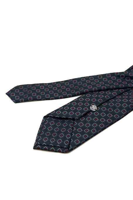 Siyah Küçük Desen Mendilli Klasik Kravat KK13029