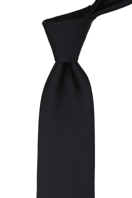 Siyah Nokta Desen Mendilli Klasik Kravat KK4152