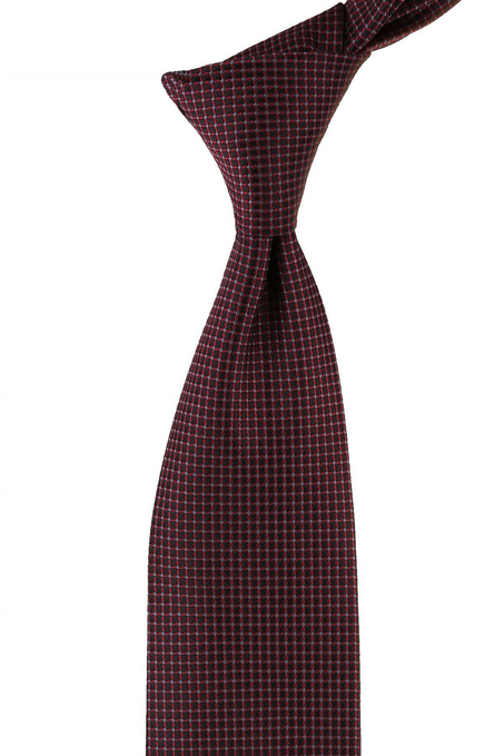 Siyah Nokta Desen Mendilli Klasik Kravat KK10784