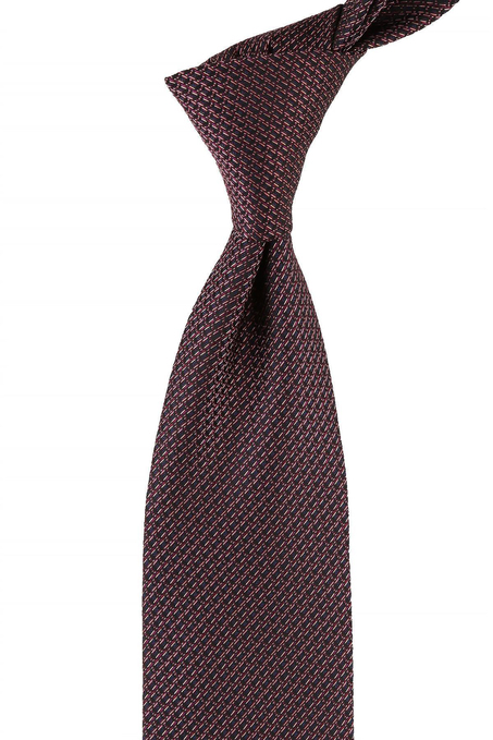 Siyah Nokta Desen Mendilli Klasik Kravat KK10769