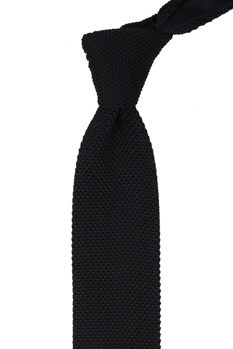 Siyah Örgü Kravat 8001