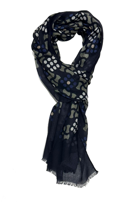 Spring Style Lacivert İtalyan Modal Kaşkol MDL04