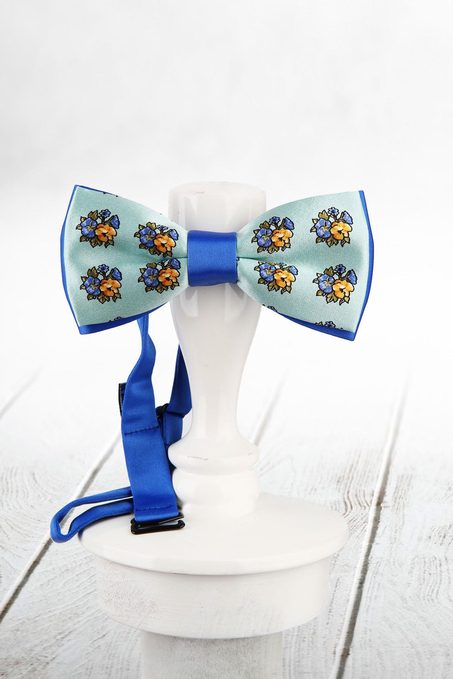 Su Yeşili İpek Papyon SB125