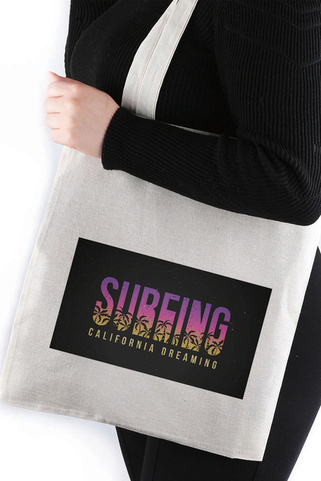 Surfing California Dreaming Bez Çanta 35*40 Tote Bag TOT74