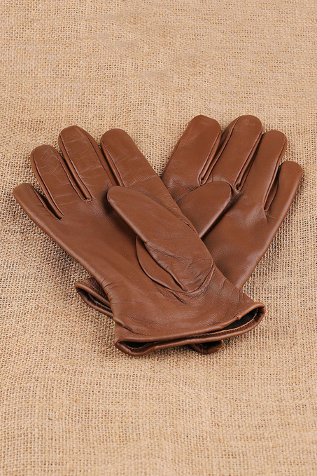 Taba Düz Deri Erkek Eldiven EL27