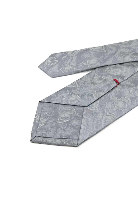 Tradana Style Gri İtalyan İpek Kravat İK2048