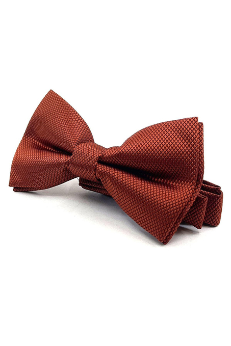 Turuncu Kendinden Desen Papyon P1722