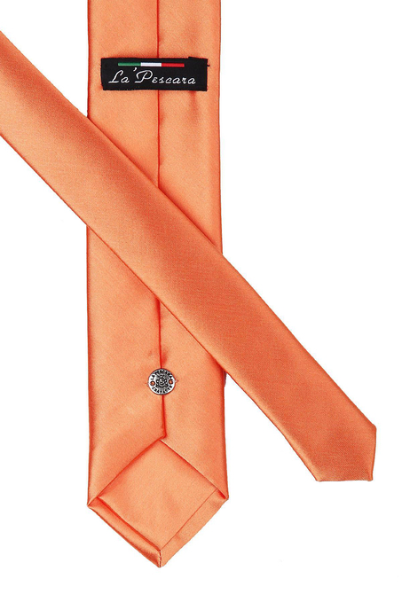 Turuncu Saten Slim Kravat ST4006