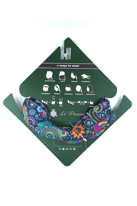 Underwater Paisley Mavi Bandana BND27