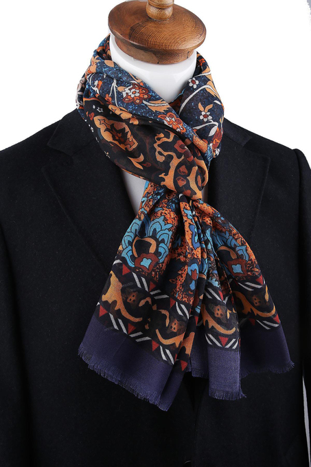 Vesey Style Lacivert İtalyan Modal Kaşkol MDL14