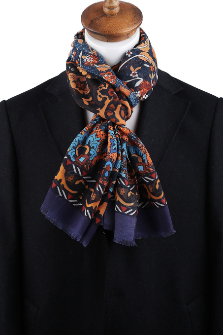 Vesey Style Lacivert İtalyan Modal Kaşkol MDL14