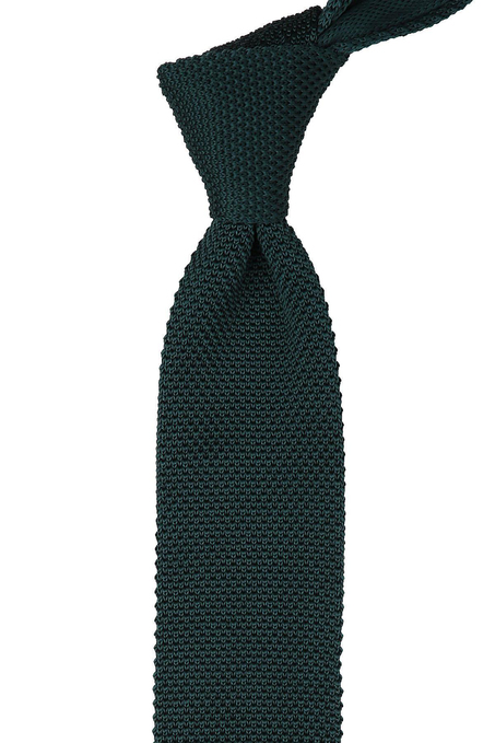 Yeşil Düz Örgü Kravat 8081