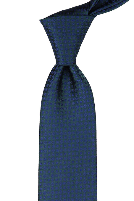 Yeşil Küçük Desen Mendilli Klasik Kravat KK9402