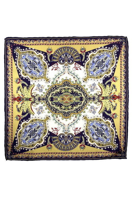 Yeşil Motif Desen Erkek Cep Mendili SPS623-103