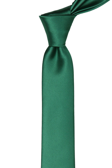 Zümrüt Yeşili Düz Çok İnce Kravat UST02