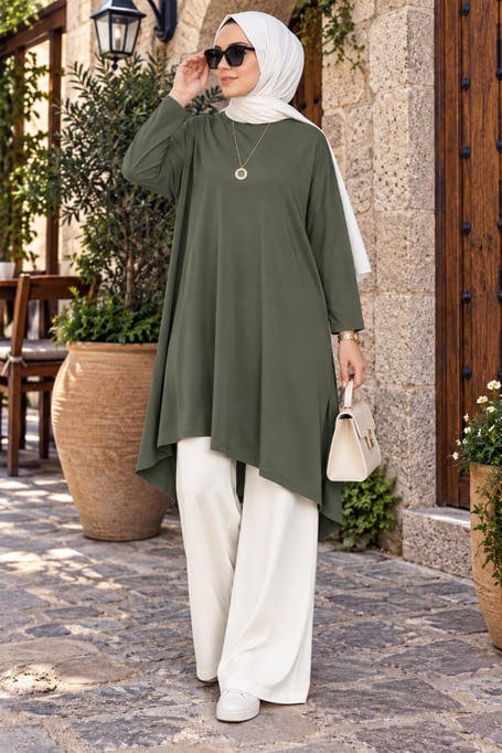 salaş rahat tunik haki