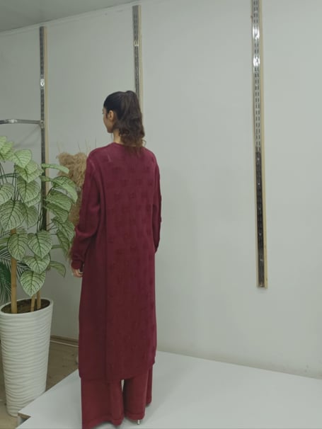 tarz uzun tunik bordo