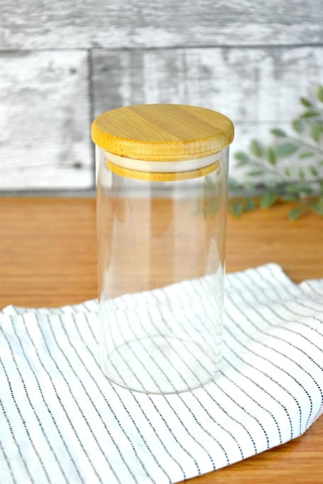 300ml kavanoz bambu kapak