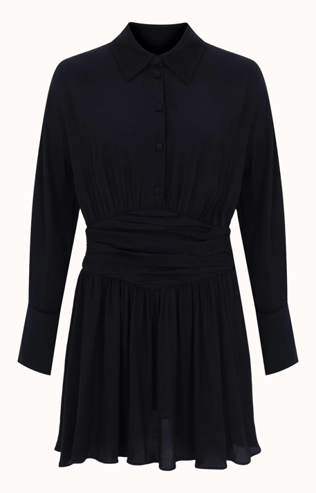 FLOSSY SILHOUETTE DRESS