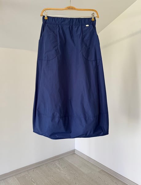 002 Beli Lastikli Tafta Etek-Laci