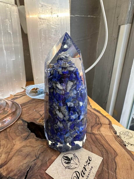 Lapis Lazuli Doğal Taş Orgonit Çivi