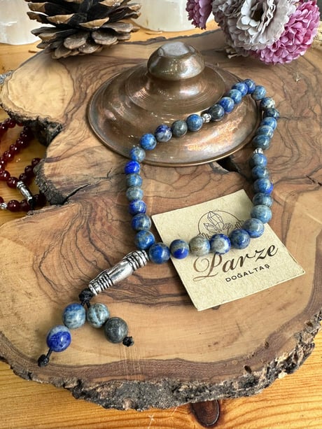 Lapis Lazuli Doğal Taş Tesbih 6 mm