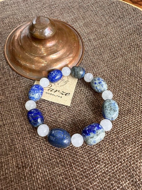 Lapis Lazuli ve Kristal Kuvars Bileklik