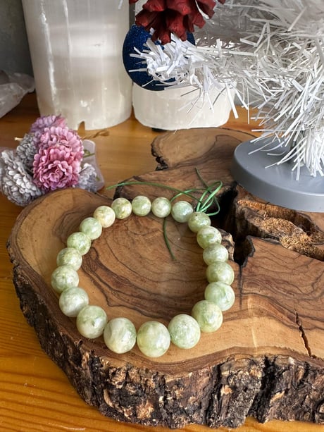 Peridot ( Zeberced ) Doğal Taş Bilekllik