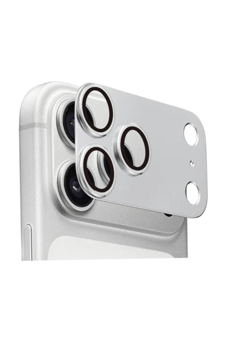 MariLens – 17 Pro Max Silver Safir Cam Kamera Lens Koruyucu