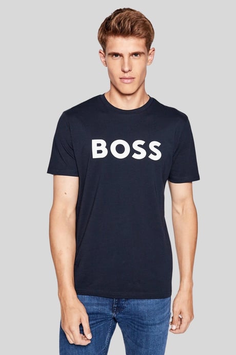Boss Regular Fit Bisiklet Yaka Erkek T-Shirt Lacivert 405