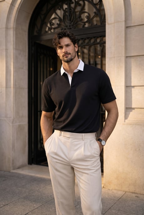 Arthur Regular Fit Nova Pike Kumaş Polo Yaka T-Shirt - Siyah