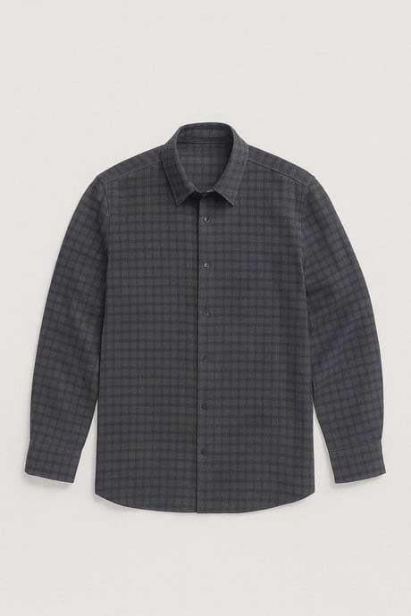 Alfonso Ekose Büyük Kareli Relaxed Fit %100 Pamuklu Flanel Kumaş Erkek Gömlek - Haki