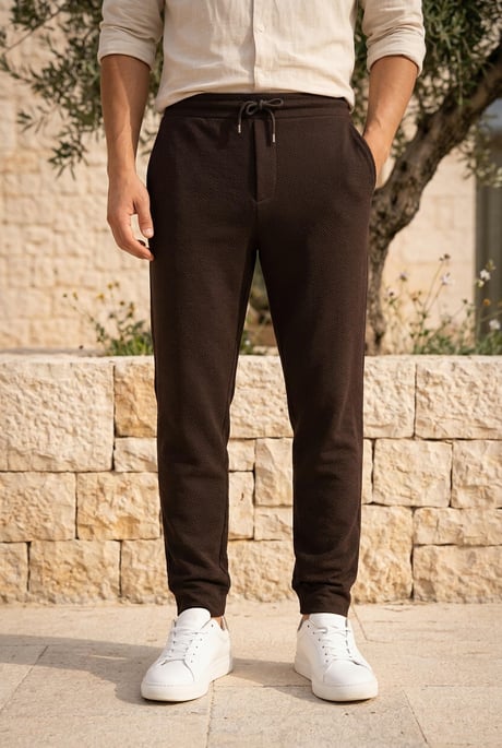 Herbert Nova Pike Kumaş Regular Fit Jogger Erkek Pantolon- Kahve