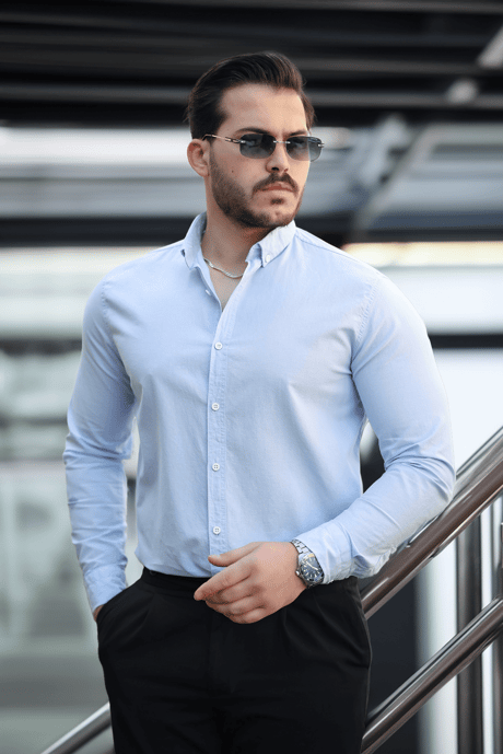 York Keten Erkek Gömlek - SisMavi