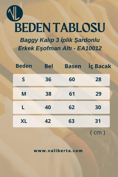 Baggy Kalıp 3 İplik Şardonlu Erkek Eşofman Altı - Açık Gri