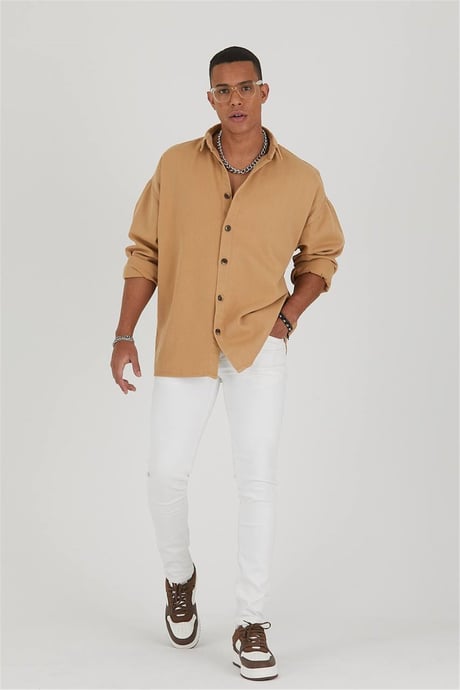 Gabardin Oversize Gömlek