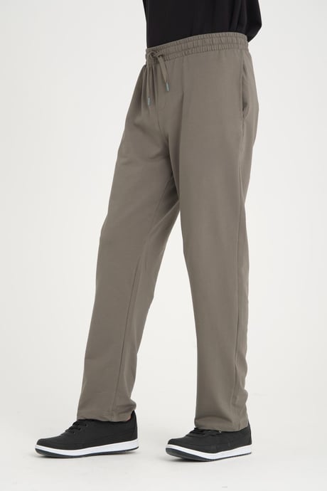 İki İplik Baggy Kalıp Eşofman Altı/Pantolon - Avcı Yeşili