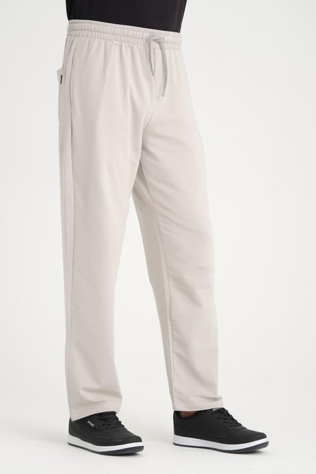 İki İplik Baggy Kalıp Eşofman Altı/Pantolon - Mineral Gri