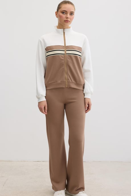 Beli Lastikli Oysho Pantolon KAHVE