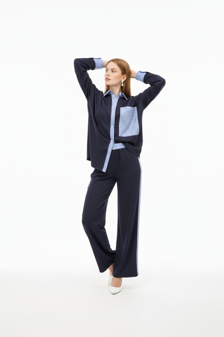 Garni Takım Gömlek LACİVERT