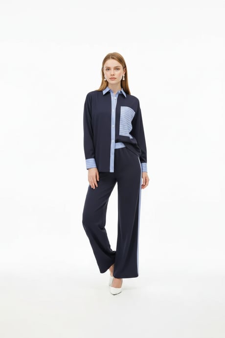 Garni Takım Gömlek LACİVERT