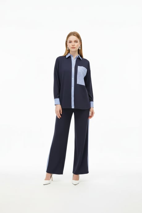 Garni Takım Gömlek LACİVERT