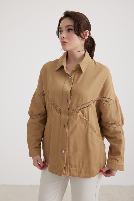 Kadın Denim Kot Ceket BİSKÜVİ