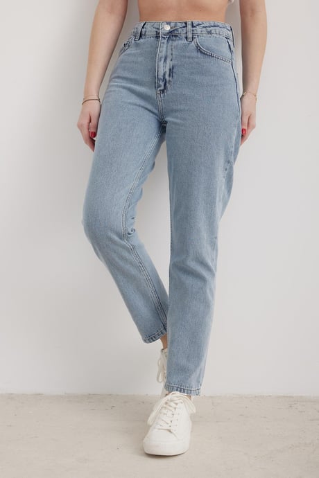 Kadın Mom Jean Pantolon BLUE