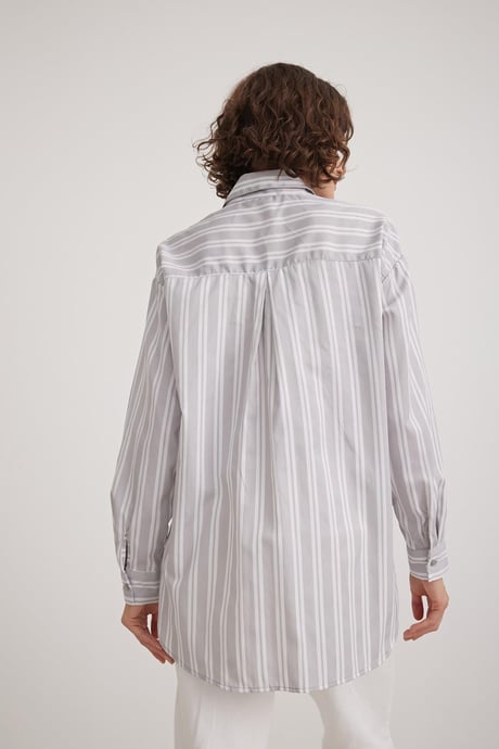 Kadın Oversize Gömlek GRİ
