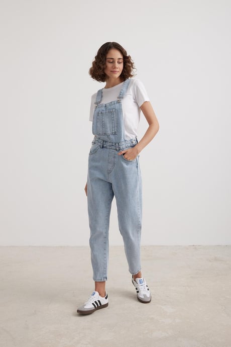 Kadın Uzun Salopet BLUE