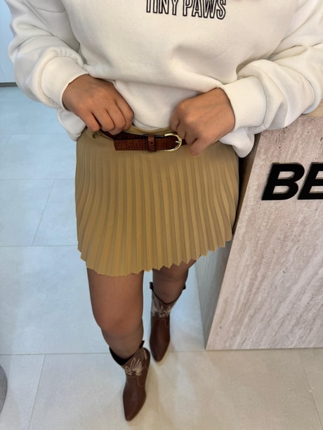 PİLE DETAYLI ETEK 