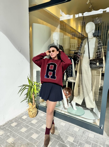 PİLE DETAYLI ETEK LACİVERT