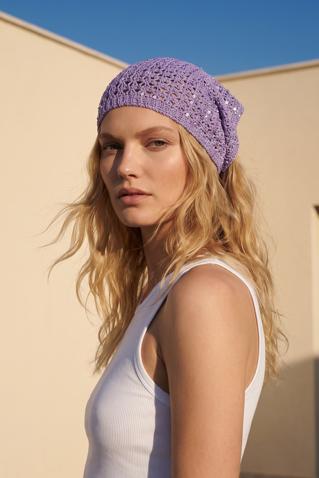 Mor Örgü Bandana 2
